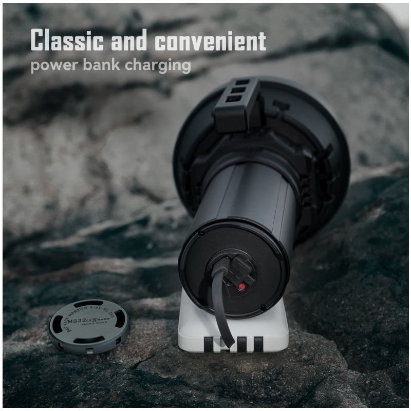 IMALENT MS32 Lampe de Poche LED Ultra Puissante 200000 Lumens pour Éclairage d'Aventure et Visibilité Nocturne