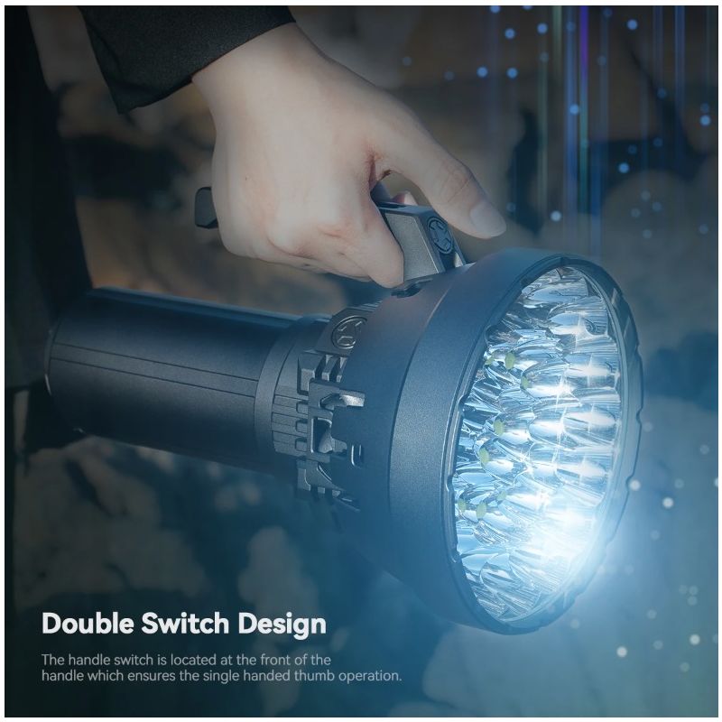 IMALENT MS32 Lampe de Poche LED Ultra Puissante 200000 Lumens pour Éclairage d'Aventure et Visibilité Nocturne