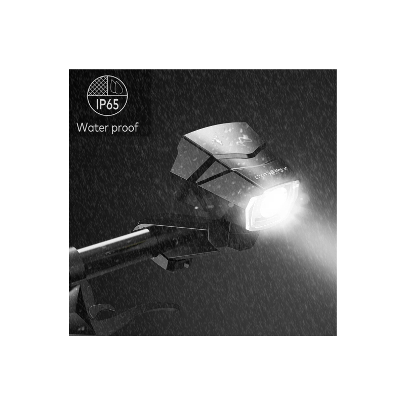 Phare rétroviseur CarryBright CB800 visibilité cycliste alliage aluminium design bouton verrouillage vélo sécurité