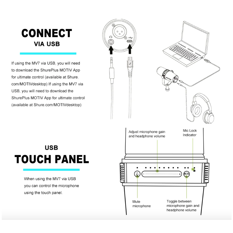 Découvrez le MV7 Microphone Dynamique Professionnel idéal pour Podcast et Enregistrement Vocal Son de Haute Qualité
