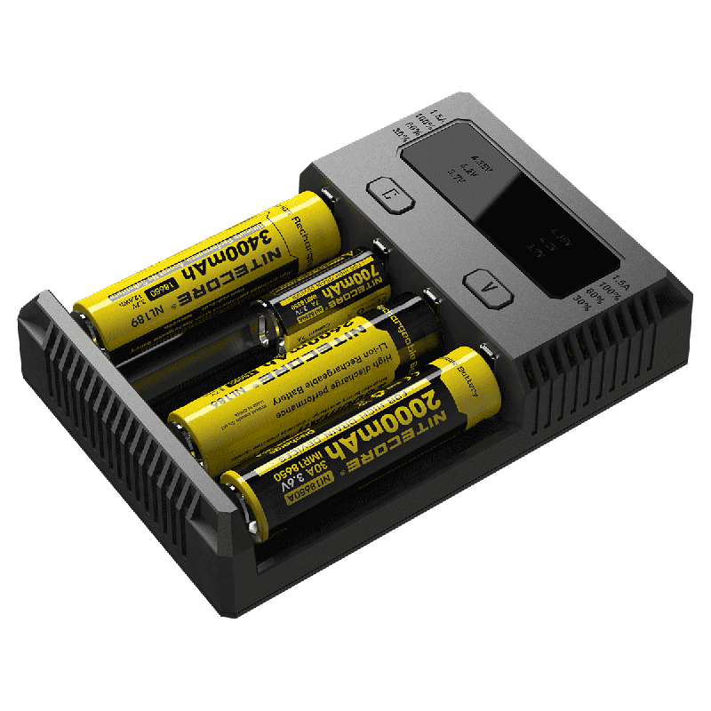 Nitecore NOUVEAU I4 Chargeur de Batterie Li-ion Technologie de Charge Intelligente Compatibilité Étendue