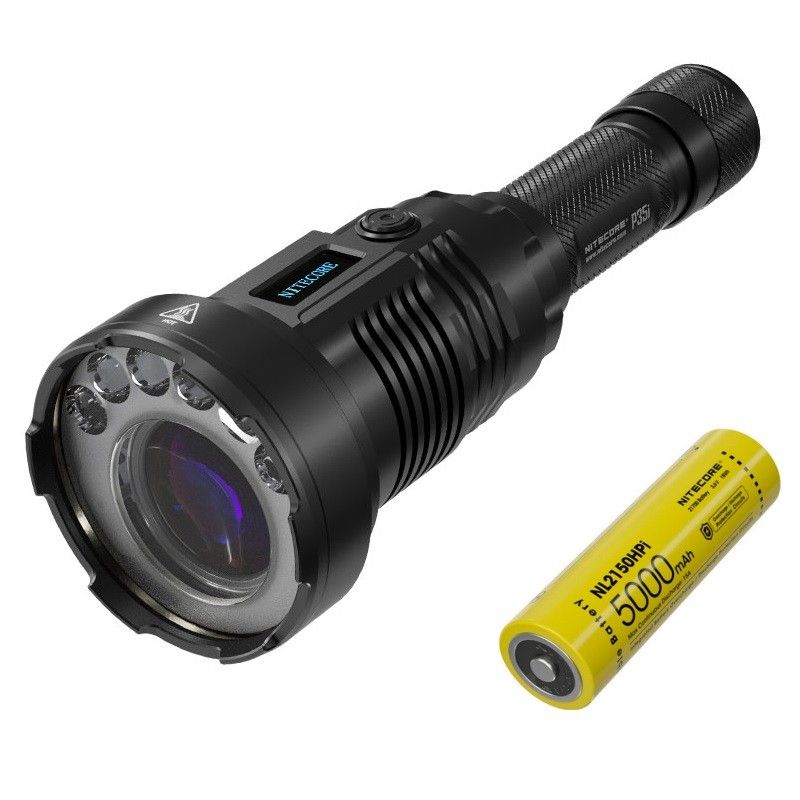 Lampe de poche rechargeable NITECORE P35i 3000 lumens ultra longue portée éclairage extérieur randonnée robuste