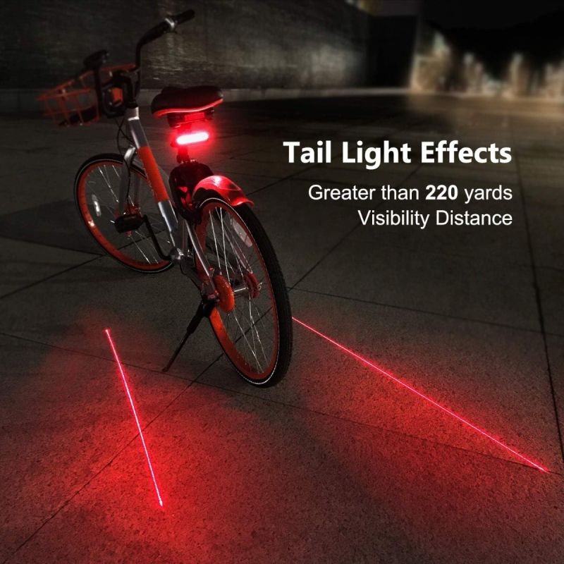 Ampulla Feu arrière vélo C1 LED rechargeable, télécommande, clignotant vélo et projecteur de voie. Installation facile!