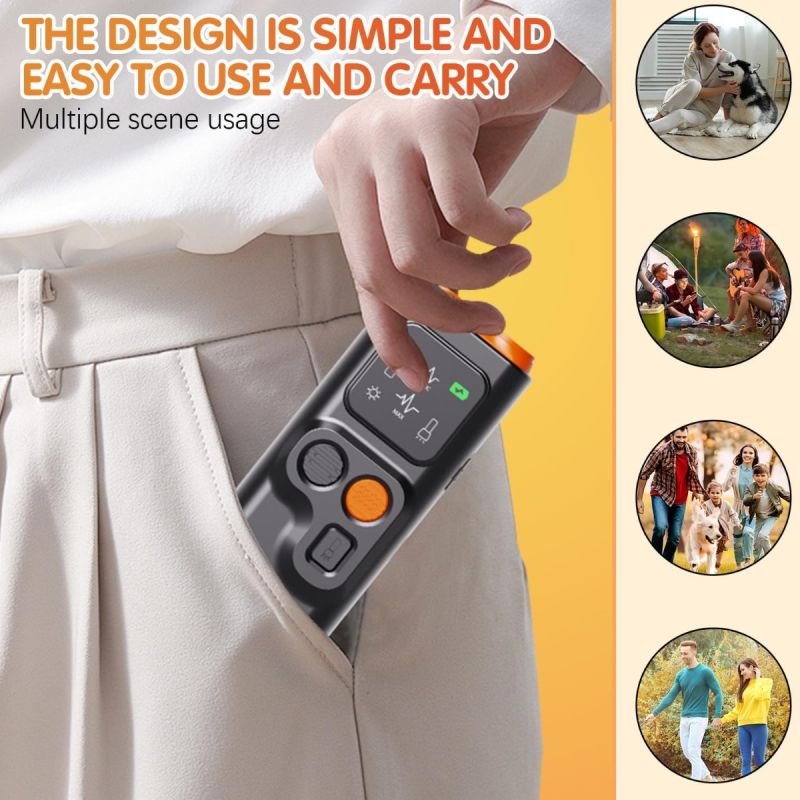 Bark Guard: Anti-aboiement chien ultrason, repulsif. Affichage HD, lampe LED. Éducation canine douce.