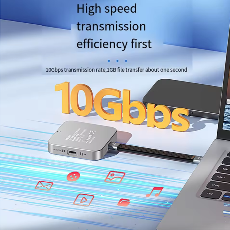 Blueendless Station d'accueil magnétique portable M.2 NVMe | HDMI 4K60Hz 10Gbps 100W PD Type-C 3.2 Boîtier SSD