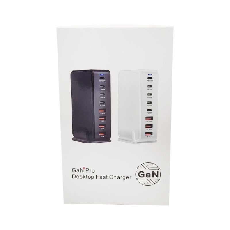 Chargeur GaN 240W 8 Ports USB Type C PD pour Charge Rapide et Efficace Chargeur de Bureau Multi-Appareils