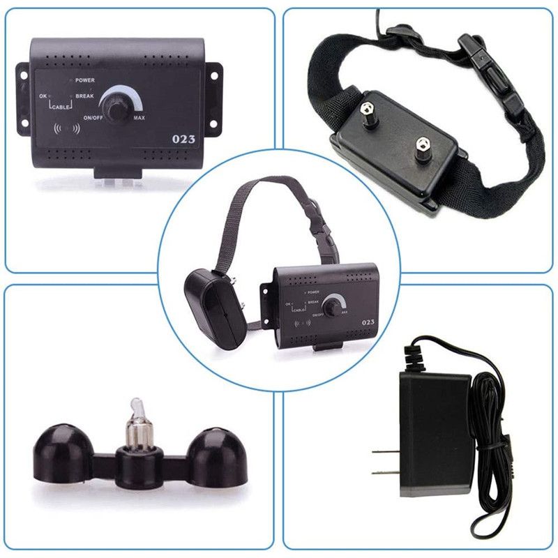 Clôture Invisible Sans Fil pour Chien Clôture Électrique pour Animaux avec Entraînement Extérieur Chien