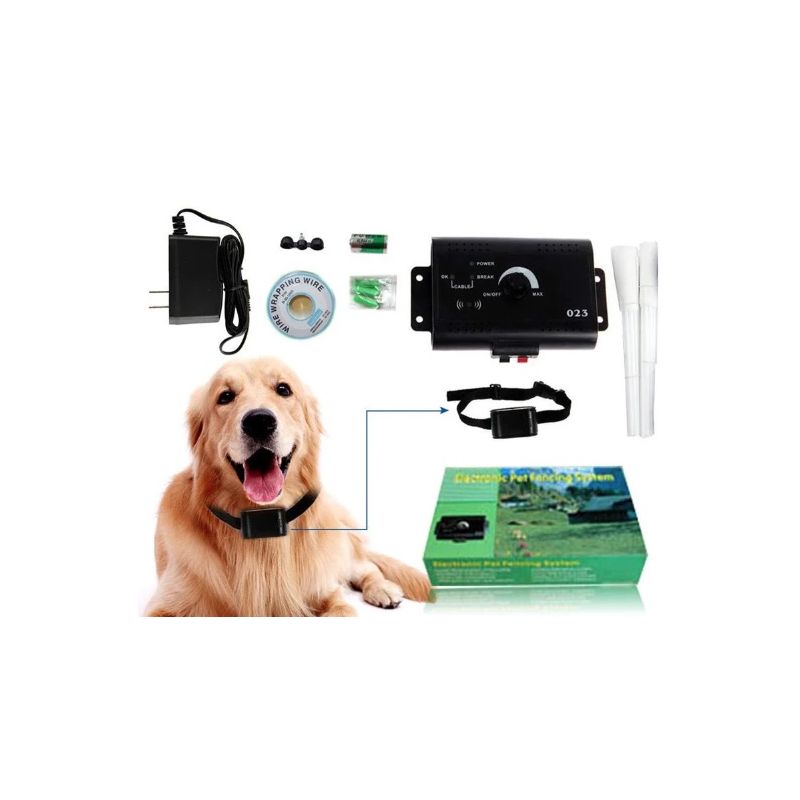 Clôture Invisible Sans Fil pour Chien Clôture Électrique pour Animaux avec Entraînement Extérieur Chien