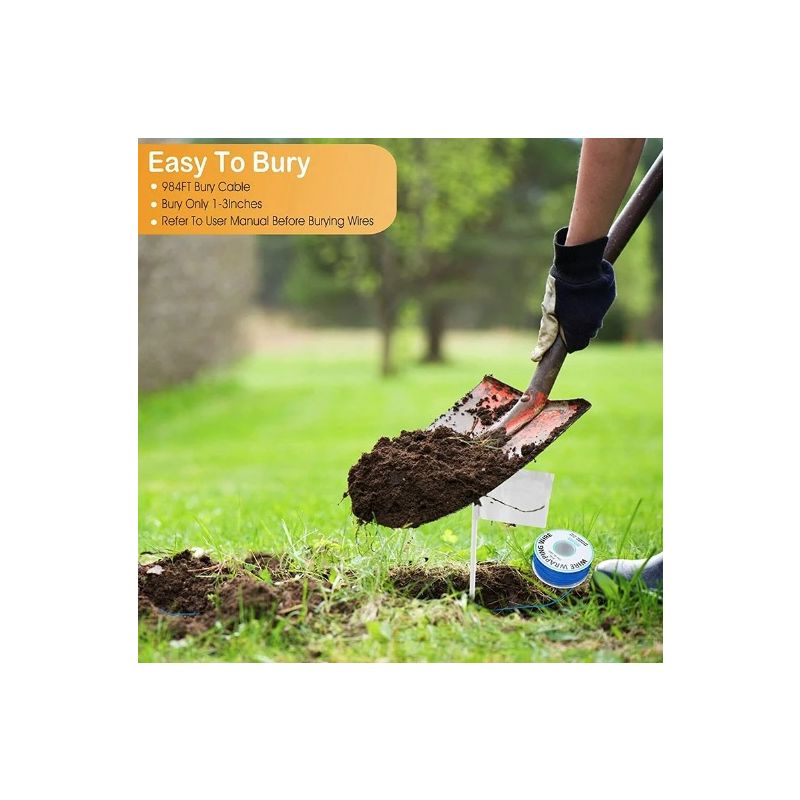 Clôture Invisible Sans Fil pour Chien Clôture Électrique pour Animaux avec Entraînement Extérieur Chien