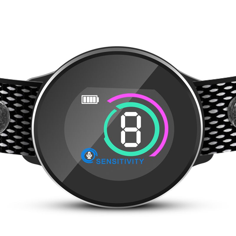 Bouchon d'écran couleur Anti-aboiement de chien avec puce de reconnaissance et gestion comportement animal