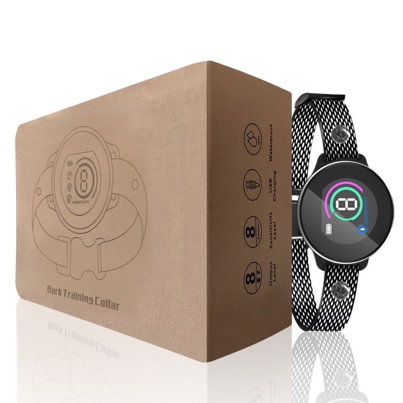 Bouchon d'écran couleur Anti-aboiement de chien avec puce de reconnaissance et gestion comportement animal