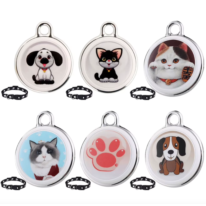 Traceur de chien Collier Airtag pour chien Localisation en temps réel Suivi Bluetooth Sécurité pour chiens