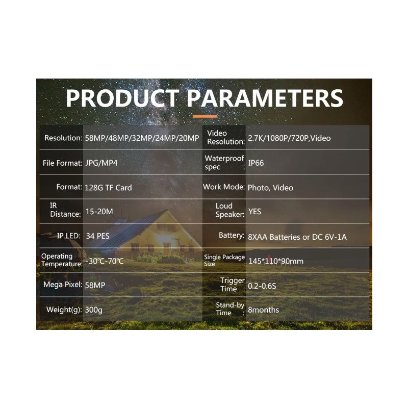 Caméra infrarouge PR700 pour surveillance de la faune avec détection de mouvement rapide et vision nocturne