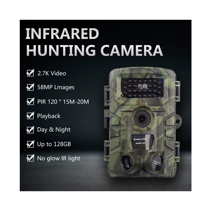 Caméra infrarouge PR700 pour surveillance de la faune avec détection de mouvement rapide et vision nocturne