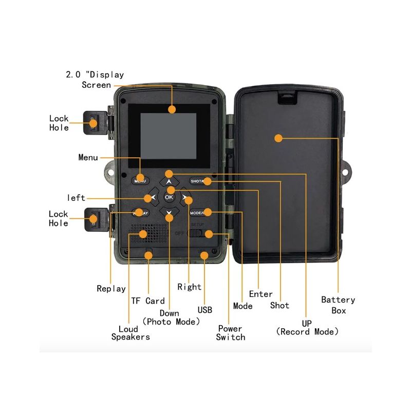 Caméra infrarouge PR700 pour surveillance de la faune avec détection de mouvement rapide et vision nocturne