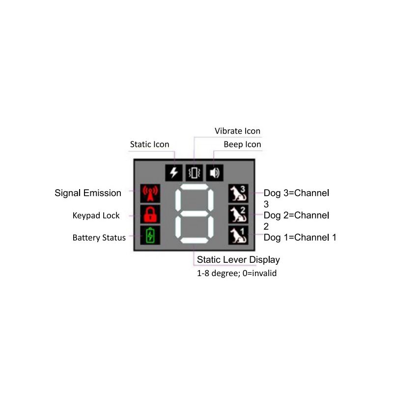 Collier de dressage rechargeable pour chien avec télécommande modes bip vibration choc imperméable 2021