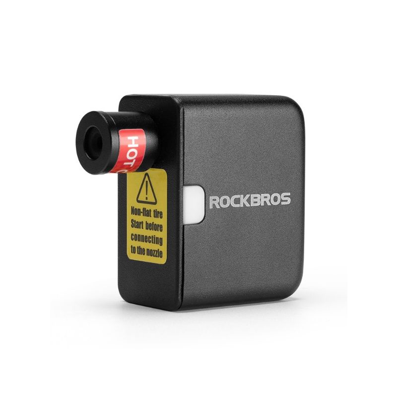 Pompe à vélo ROCKBROS électrique portable rechargeable 100PSI design compact pour vélo moto voiture