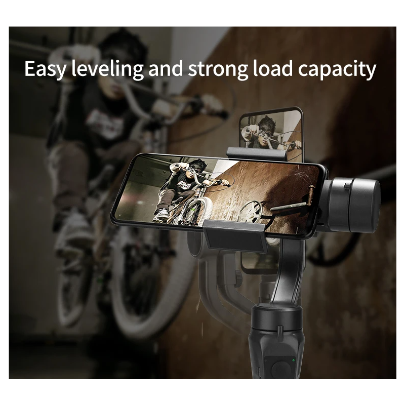 Stabilisateur 3 axes Cardan de poche pour téléphone portable Vidéos fluides Anti-secousse Modes de stabilisation