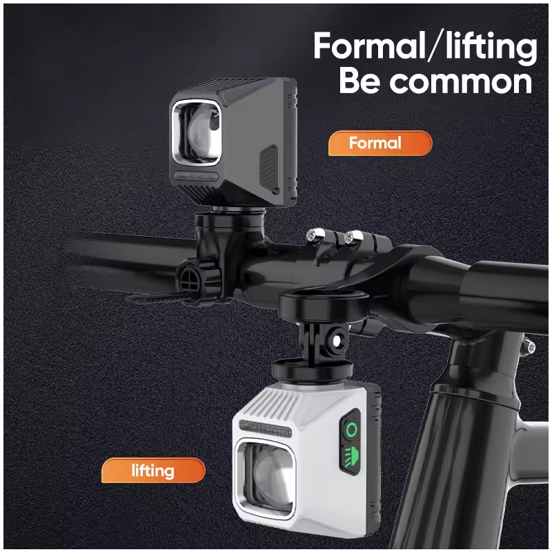 Phare avant vélo NiteBeam CL1600 alliage d'aluminium contrôle à double interrupteur cyclisme nocturne durable