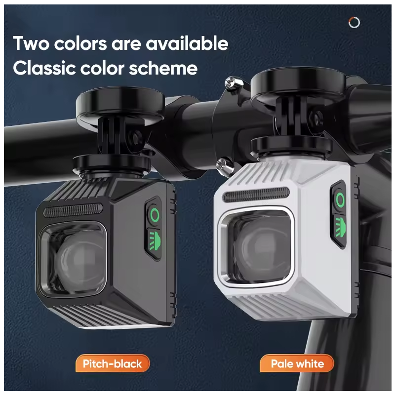 Phare avant vélo NiteBeam CL1600 alliage d'aluminium contrôle à double interrupteur cyclisme nocturne durable