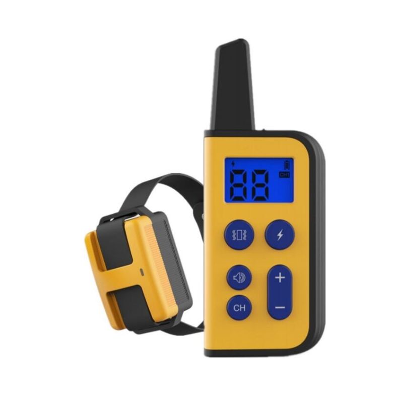 Collier de dressage chien électrique 2020 portée 1000m imperméable écran LCD niveaux ajustables rechargeable