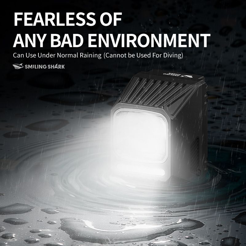 Phare de vélo SMILING SHARK EVO1700 LED rechargeable USB-C alliage aluminium modes multiples étanchéité à vie