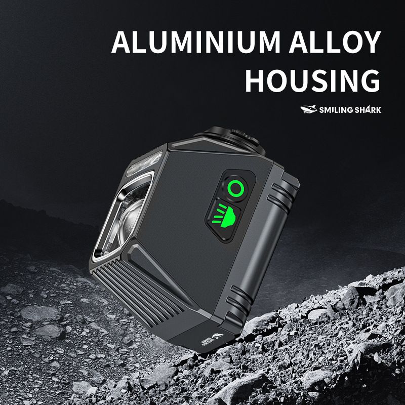 Phare de vélo SMILING SHARK EVO1700 LED rechargeable USB-C alliage aluminium modes multiples étanchéité à vie