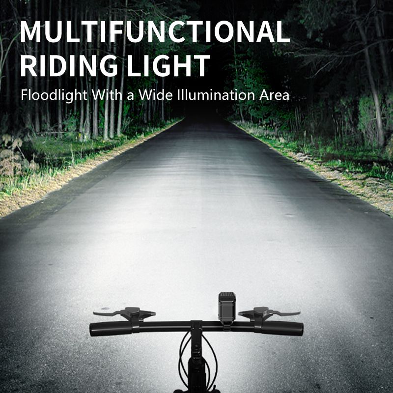 Phare de vélo SMILING SHARK EVO1700 LED rechargeable USB-C alliage aluminium modes multiples étanchéité à vie