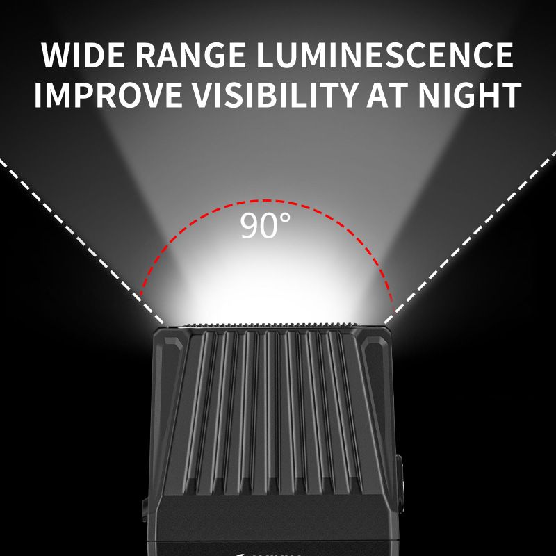 Phare de vélo SMILING SHARK EVO1700 LED rechargeable USB-C alliage aluminium modes multiples étanchéité à vie