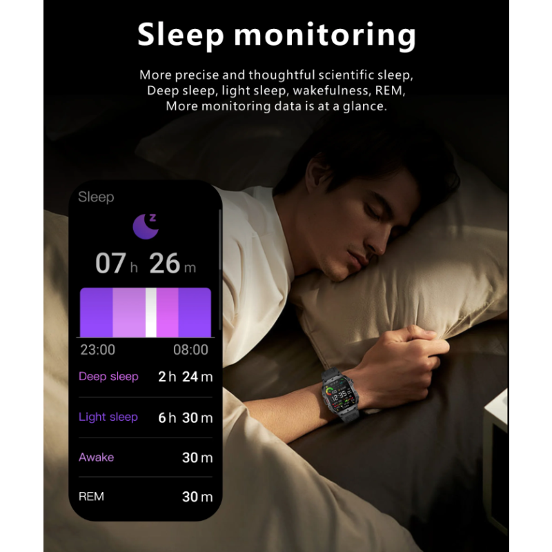 Montre Intelligente Hommes QX11 | Smartwatch Sport 1.96