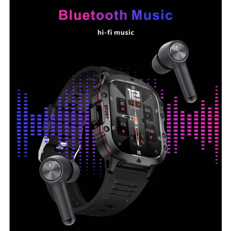 Montre Intelligente Hommes QX11 | Smartwatch Sport 1.96