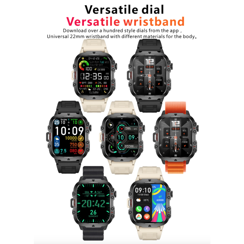 Montre Intelligente Hommes QX11 | Smartwatch Sport 1.96