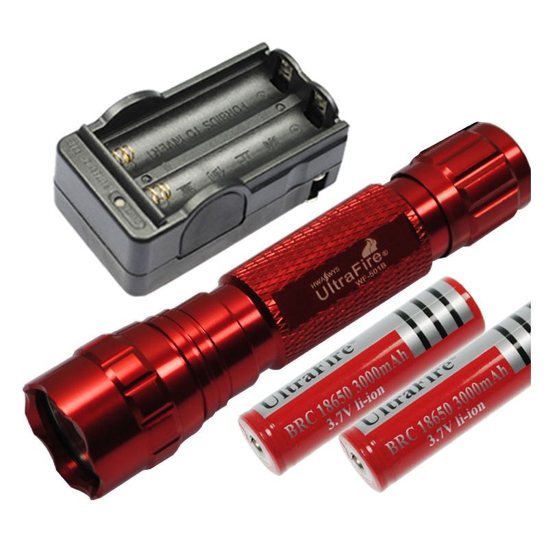 Lampe de poche LED Ultrafire 501B U2 1300 lumens Multi Couleur Sélectionnez aluminium robuste 5 modes mémoire