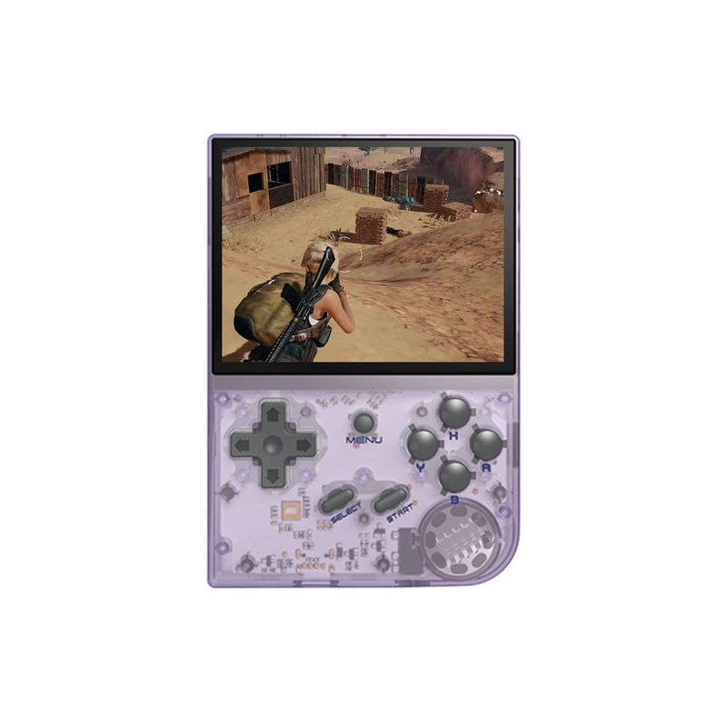 ANBERNIC RG35XX Console de jeu rétro portable avec écran tactile IPS 3,5 pouces Couleurs vibrantes Violet