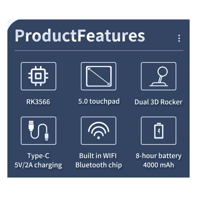 POWKIDDY RGB10 MAX3 console rétro-gaming écran IPS 5 pouces jeu open-source avec puce RK3566 haute performance