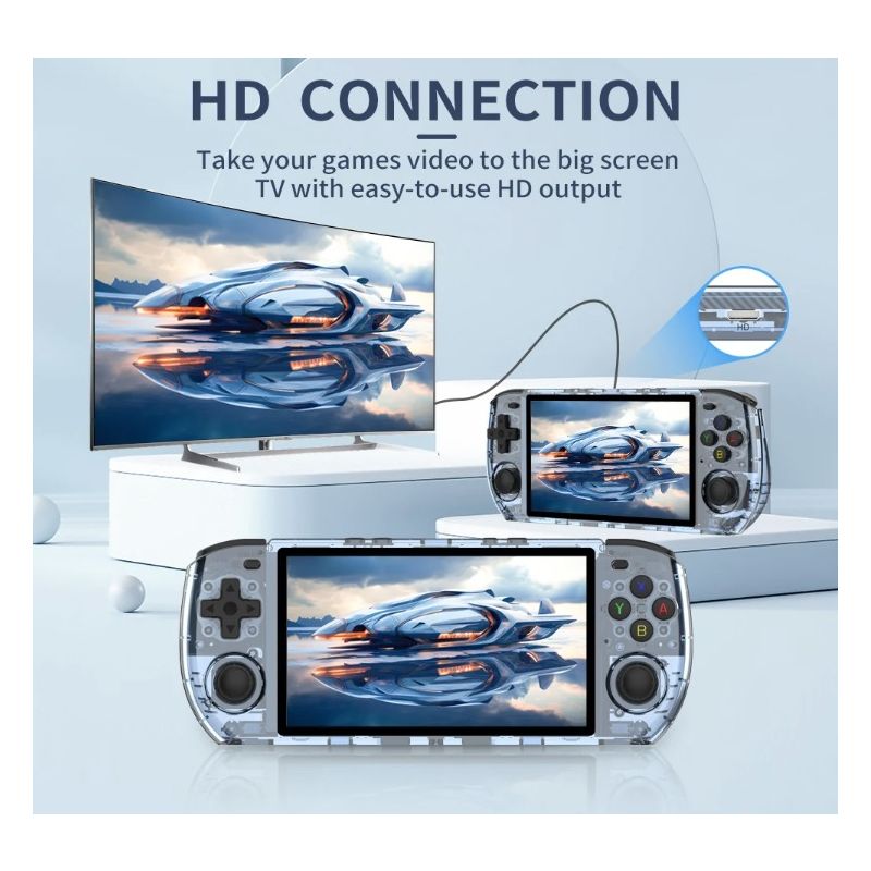 POWKIDDY RGB10 MAX3 console rétro-gaming écran IPS 5 pouces jeu open-source avec puce RK3566 haute performance