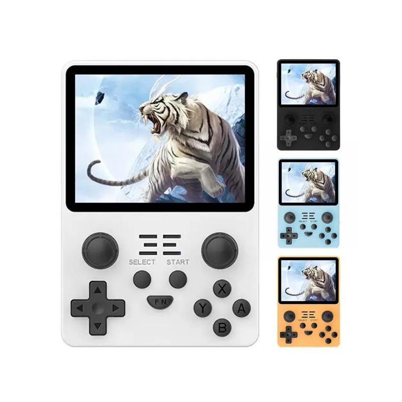 Console rétro POWKIDDY RGB20S avec écran 3,5 pouces pour gaming portable système open source RK3326