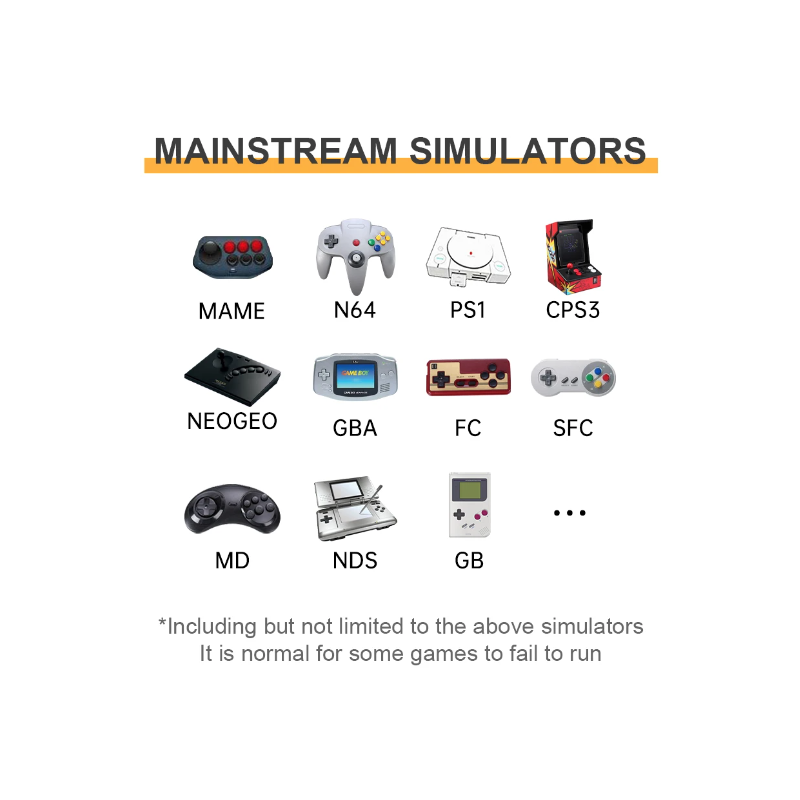 Console rétro POWKIDDY RGB20S avec écran 3,5 pouces pour gaming portable système open source RK3326