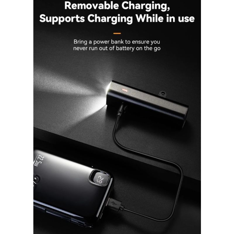 Feu avant de vélo ROCKBROS RHL-1000LUMEN LED 1000 lumens étanche charge Type-C sécurité cyclisme en extérieur