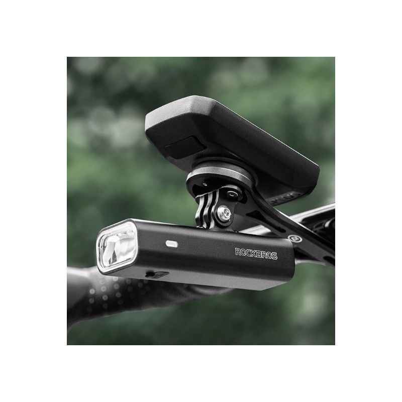 Feu avant de vélo ROCKBROS RHL-1000LUMEN LED 1000 lumens étanche charge Type-C sécurité cyclisme en extérieur