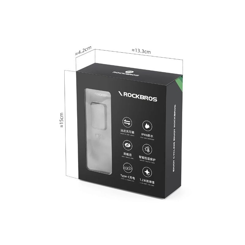 ROCKBROS RHL3000 lumière avant vélo 3000 lumens étanche rechargeable haute luminosité 10000mAH cyclisme