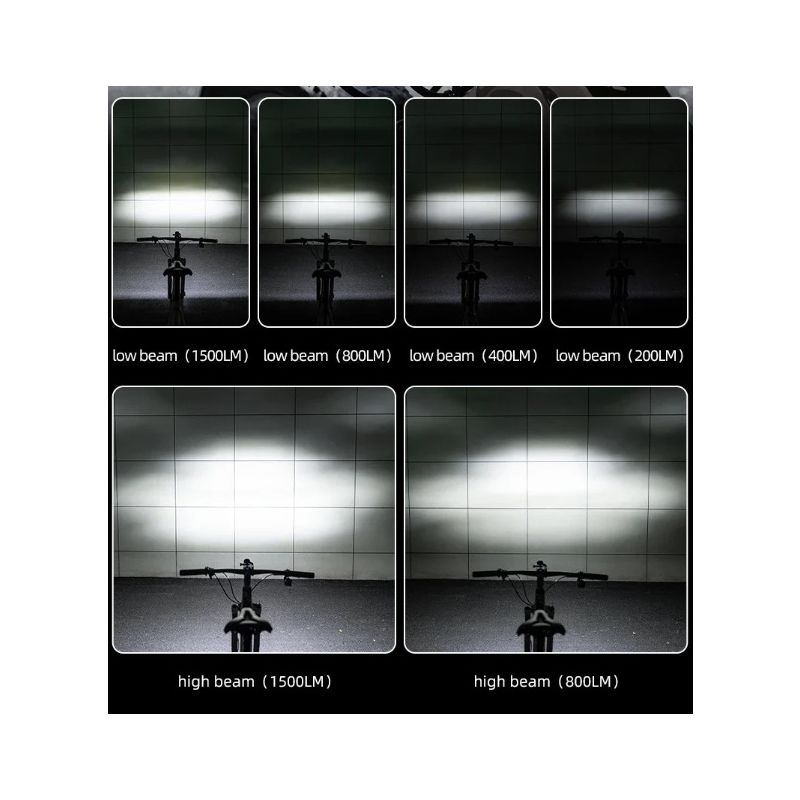 ROCKBROS RHL3000 lumière avant vélo 3000 lumens étanche rechargeable haute luminosité 10000mAH cyclisme