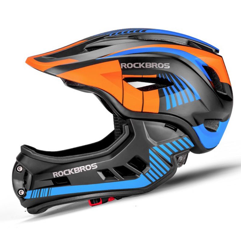 Casque de Cyclisme Enfants ROCKBROS avec Design Amovible Intégral Sécurité et Confort pour Vélo et VTT