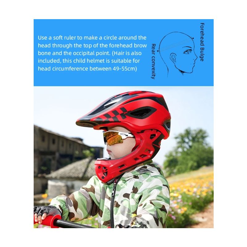 Casque de Cyclisme Enfants ROCKBROS avec Design Amovible Intégral Sécurité et Confort pour Vélo et VTT
