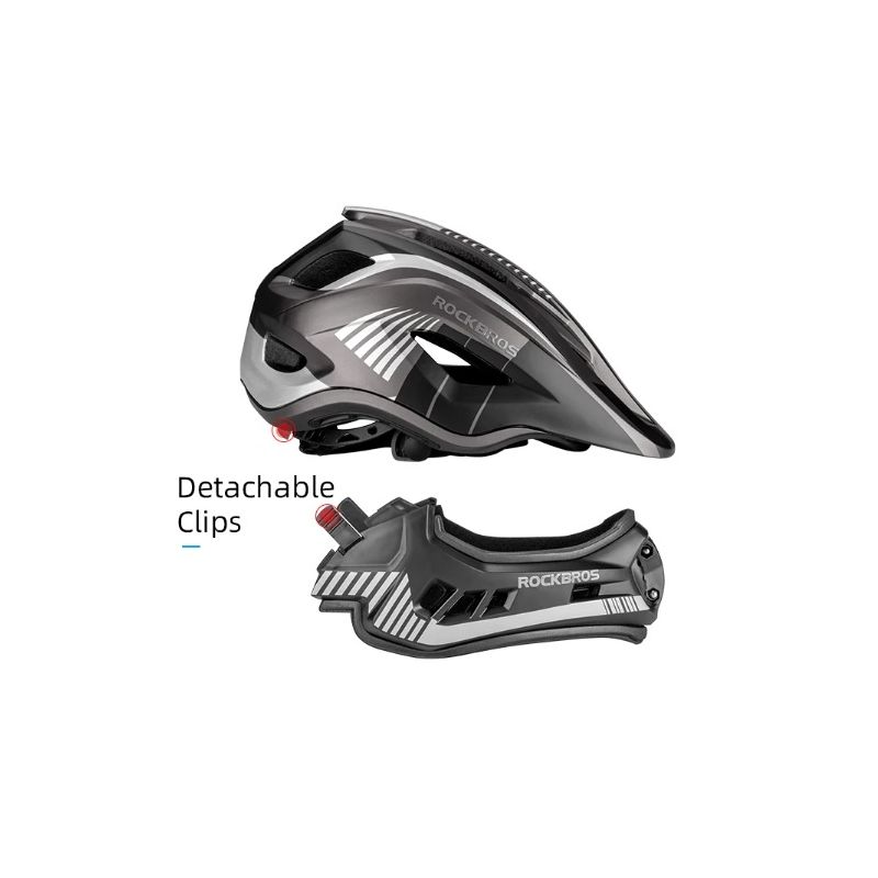 Casque de Cyclisme Enfants ROCKBROS avec Design Amovible Intégral Sécurité et Confort pour Vélo et VTT