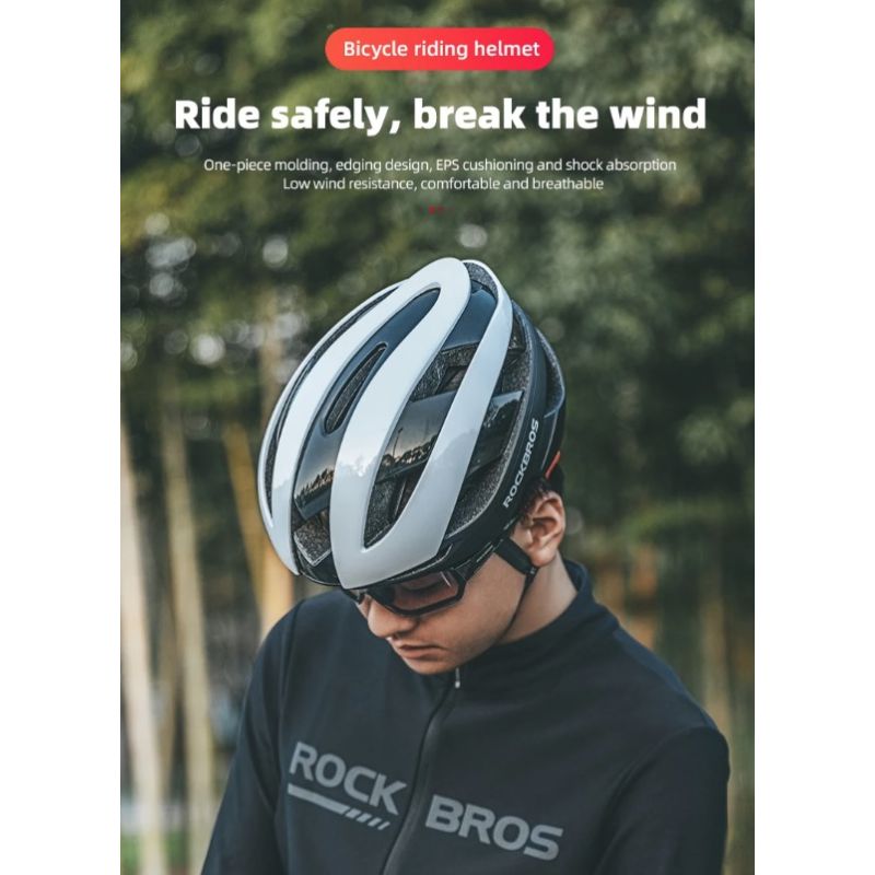 Casque de Vélo ROCKBROS Ultraléger Confortable et Résistant aux Chocs pour Cyclisme et Scooter Aventures