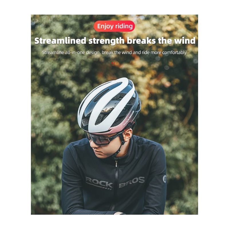 Casque de Vélo ROCKBROS Ultraléger Confortable et Résistant aux Chocs pour Cyclisme et Scooter Aventures