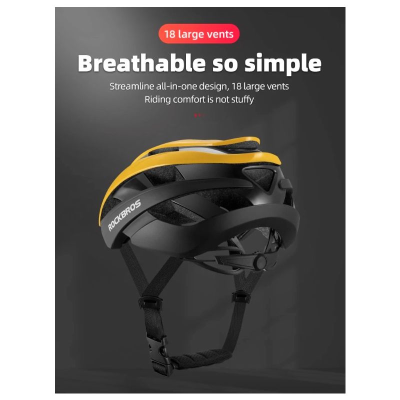 Casque de Vélo ROCKBROS Ultraléger Confortable et Résistant aux Chocs pour Cyclisme et Scooter Aventures
