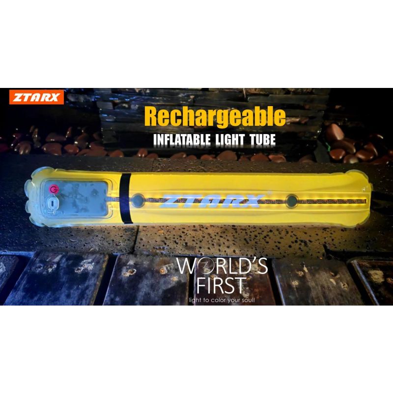ZTARX Lanterne Solaire Gonflable IP66 - Camping, Randonnée, Urgence - Portable, Étanche, USB Rechargeable