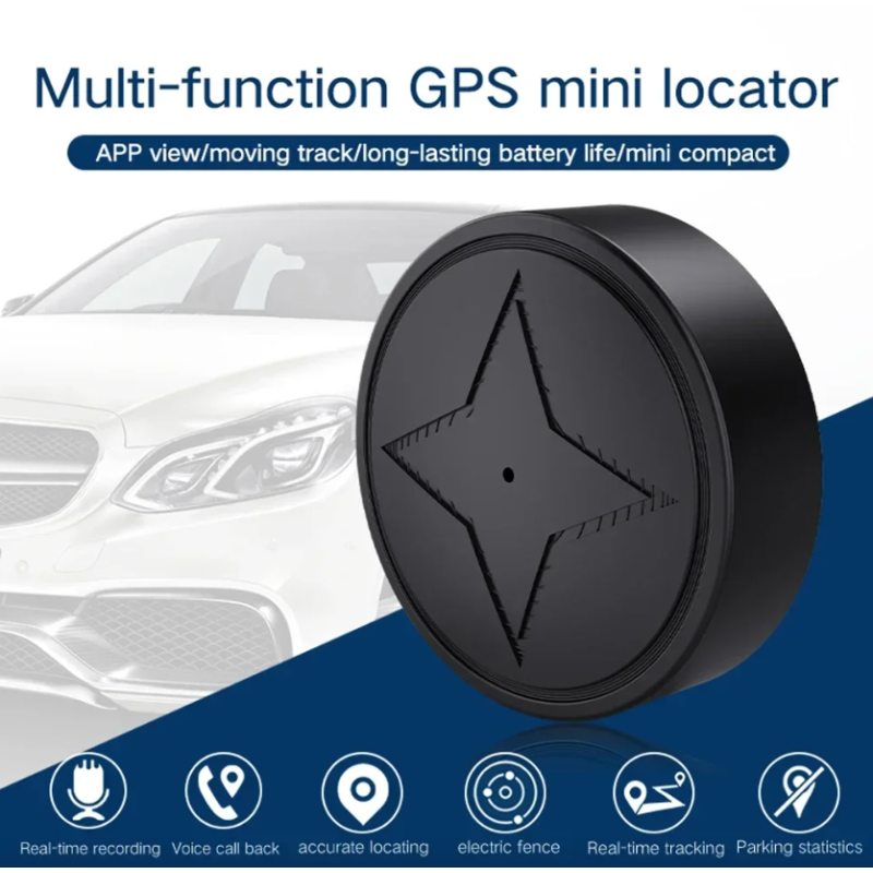 Mini GPS Fixation Magnétique Forte Suivi Temps Réel Voiture Moto Camion Localisateur Longue Durée Batterie